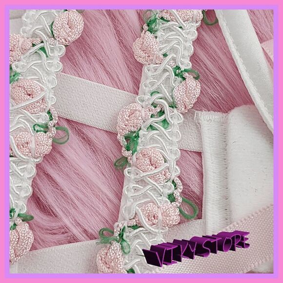 NWT {Victoria's Secret} White Rose Open Cup Bra 34DD: Elegant Sensuality NWT - Picture 8 of 11